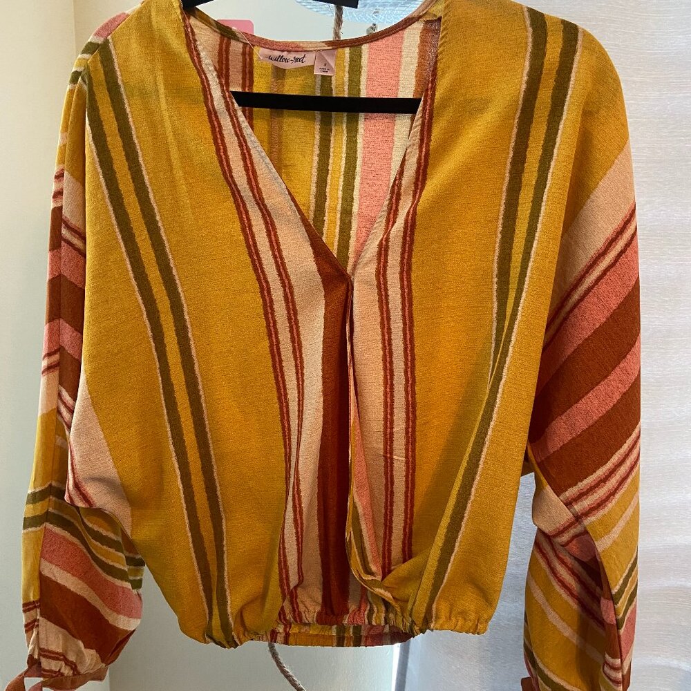 Willow + Root Striped Blouse